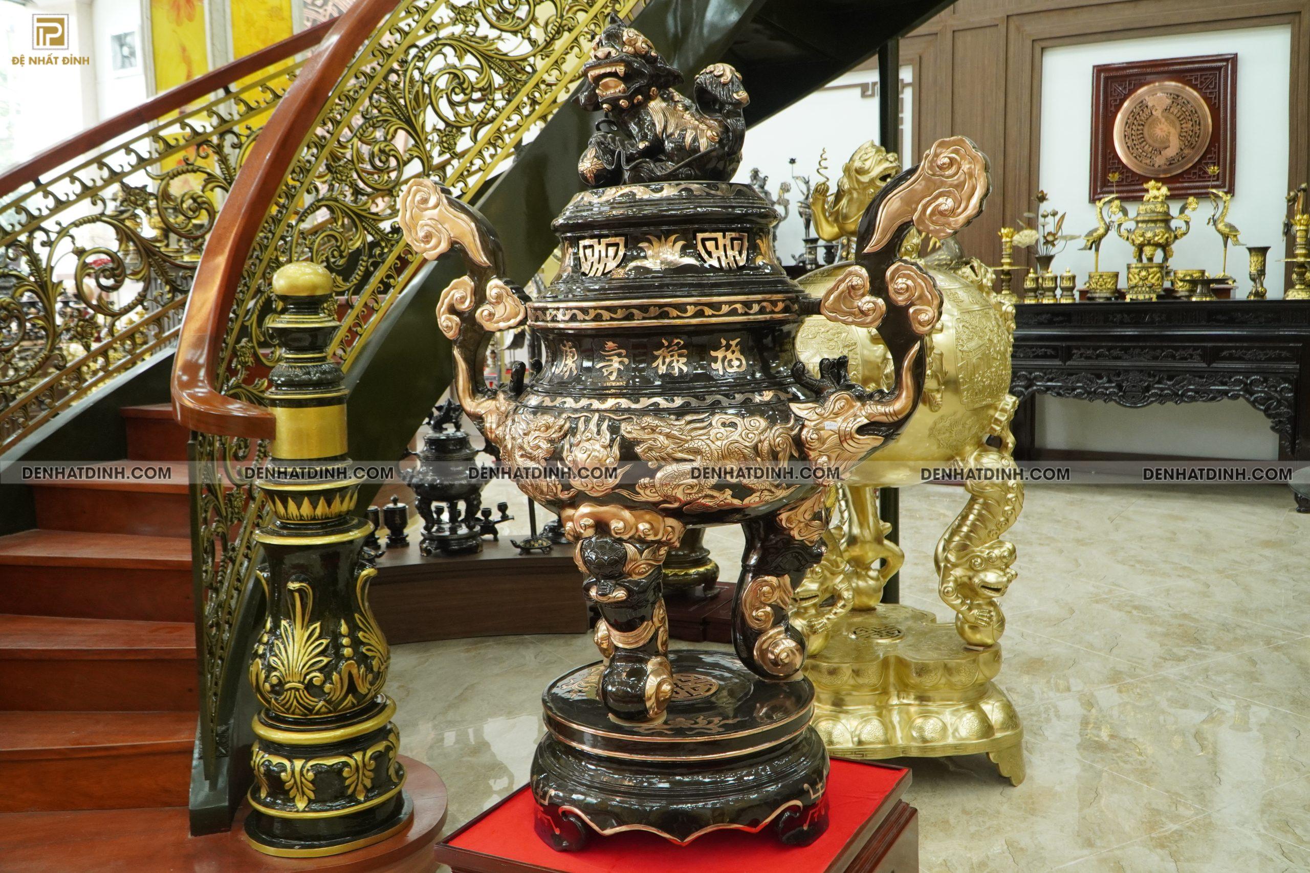 Đỉnh rồng 1m4 đồng đỏ cạo - 001 - Ảnh 3