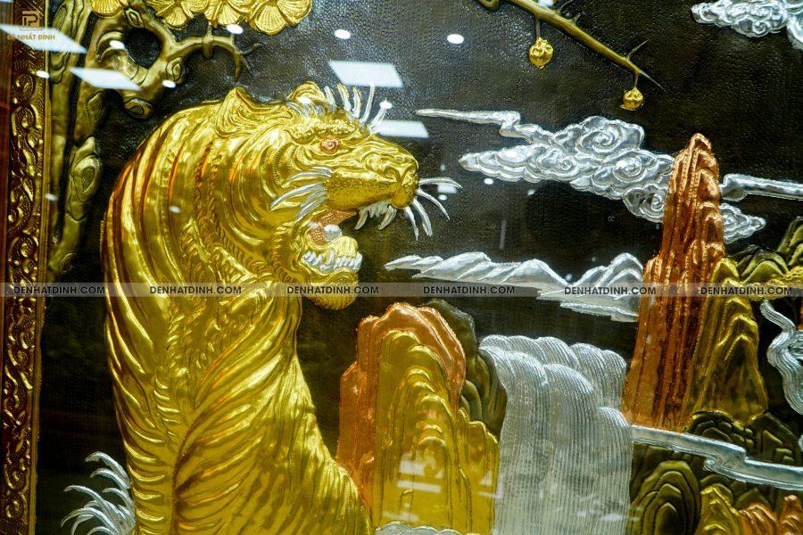 Tranh anh hùng tương ngộ khảm tam khí - hàng làm riêng - Hình ảnh 5