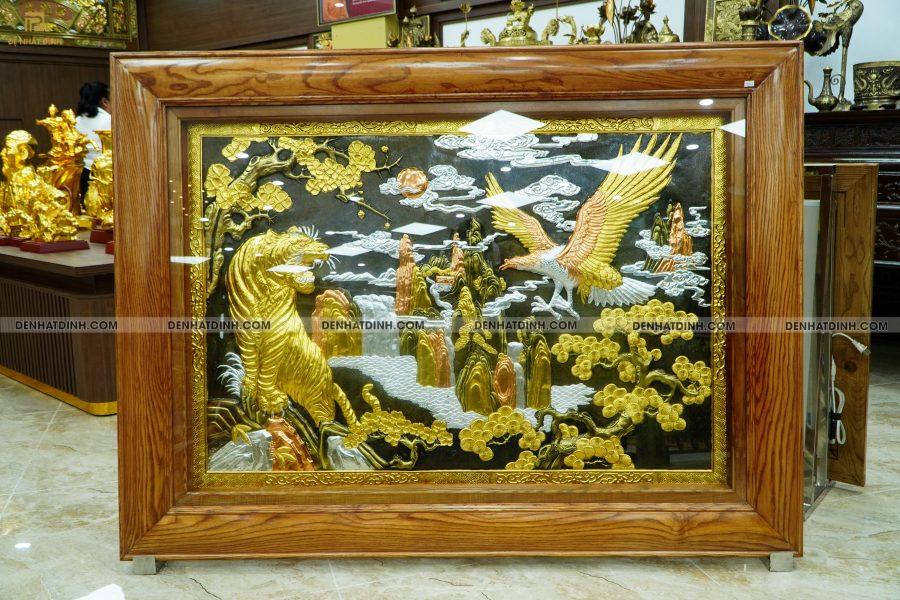 Tranh anh hùng tương ngộ khảm tam khí - hàng làm riêng