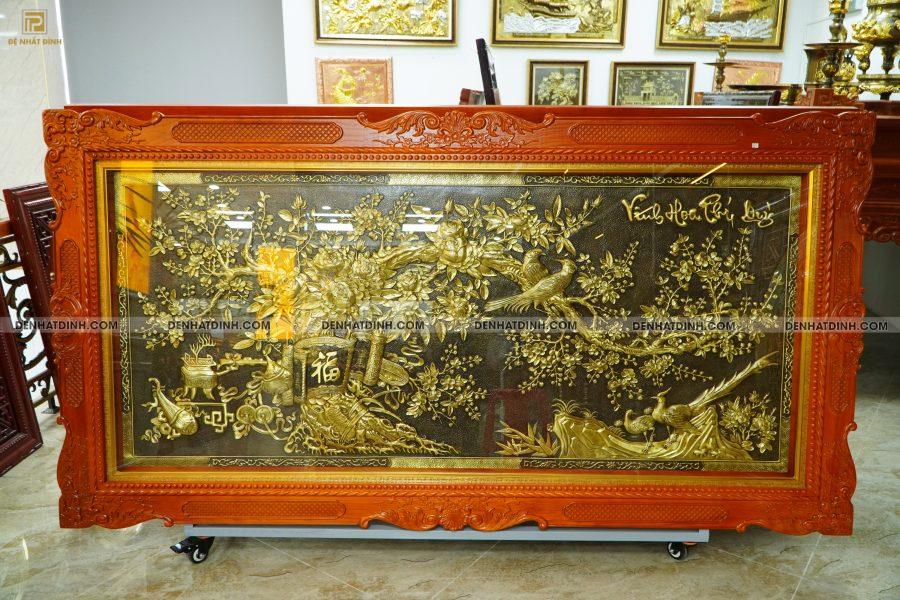 Tranh Vinh Hoa Phú Quý 1m2 x2m3 màu giả cổ hàng kỹ