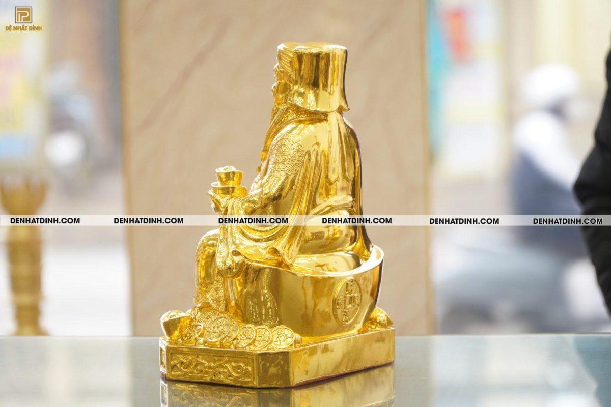 Tượng đồng thần tài thổ địa dát vàng 24K - Ảnh 10