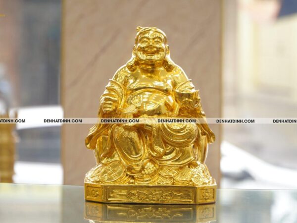 Alternative view of Tượng đồng thần tài thổ địa dát vàng 24K