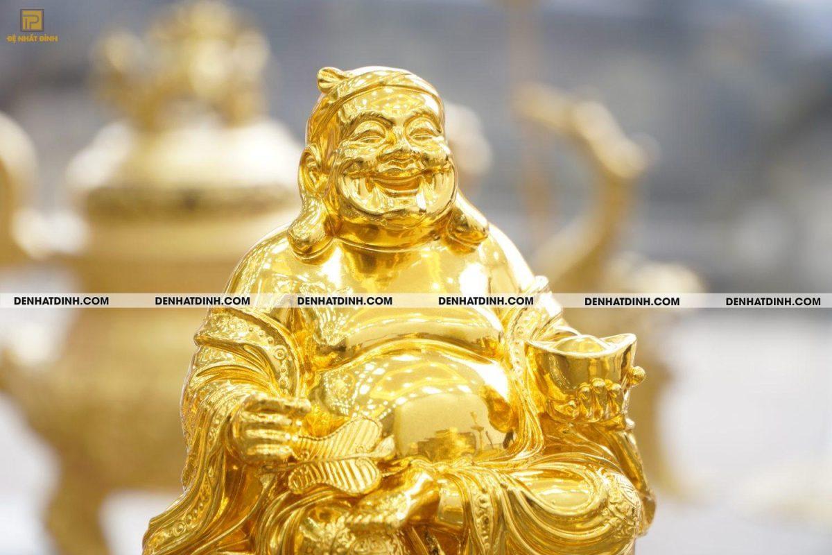Tượng đồng thần tài thổ địa dát vàng 24K - Ảnh 9