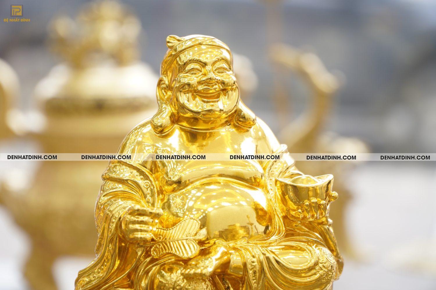 Tượng đồng thần tài thổ địa dát vàng 24K - Ảnh 9