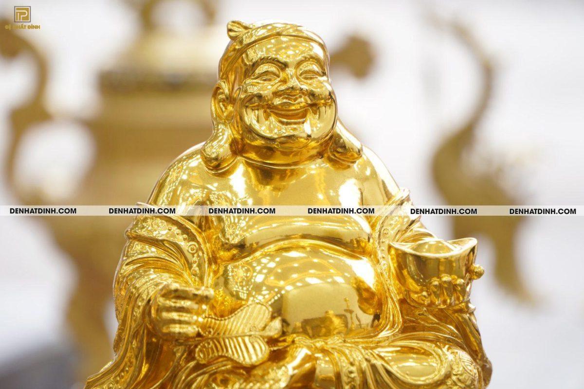 Tượng đồng thần tài thổ địa dát vàng 24K - Ảnh 6