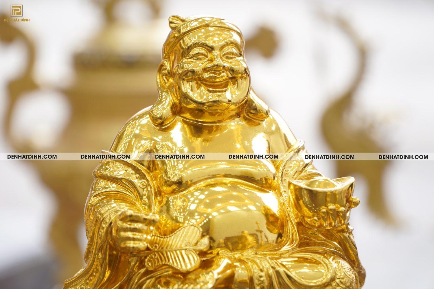 Tượng đồng thần tài thổ địa dát vàng 24K - Ảnh 6