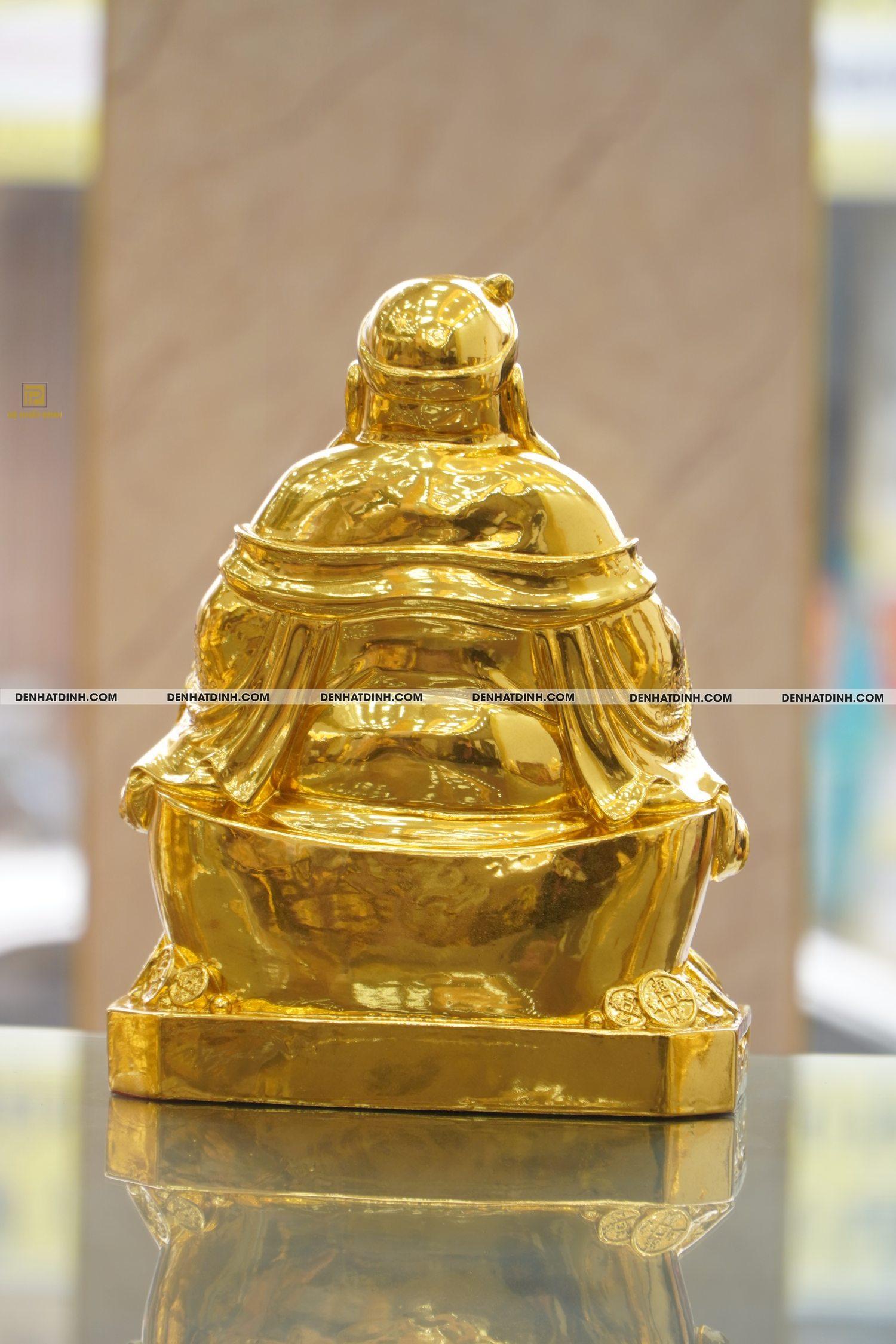 Tượng đồng thần tài thổ địa dát vàng 24K - Ảnh 5
