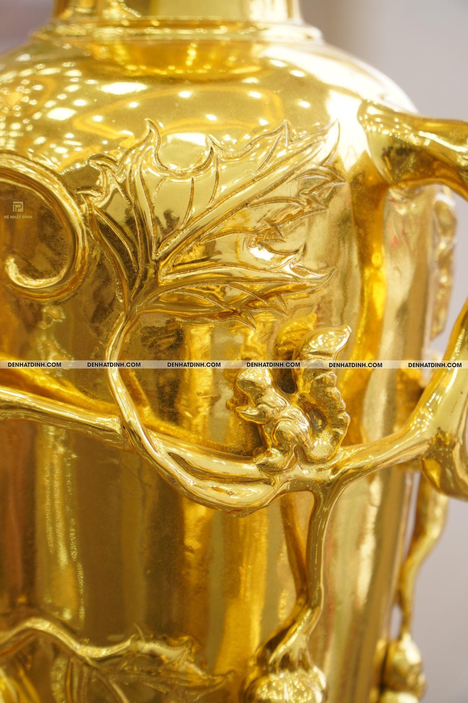 Lọ nho 50 bằng đồng dát vàng 24K - Ảnh 7