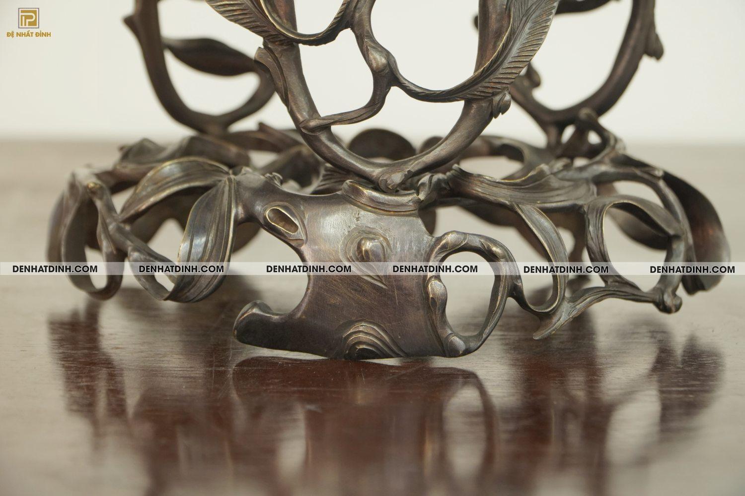 Lư đỉnh quả đào bằng đồng 40cm - Ảnh 12