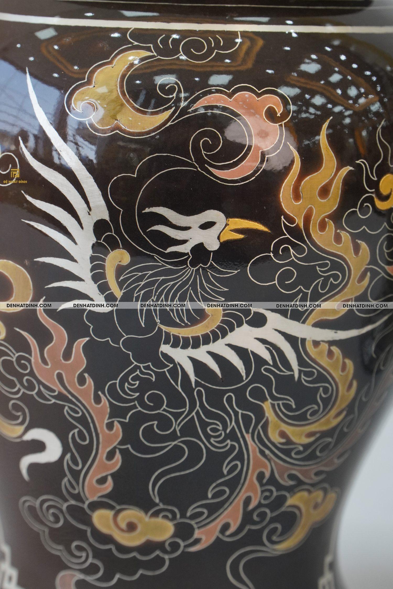 Chóe 28 bằng đồng khảm ngũ sắc - Ảnh 8