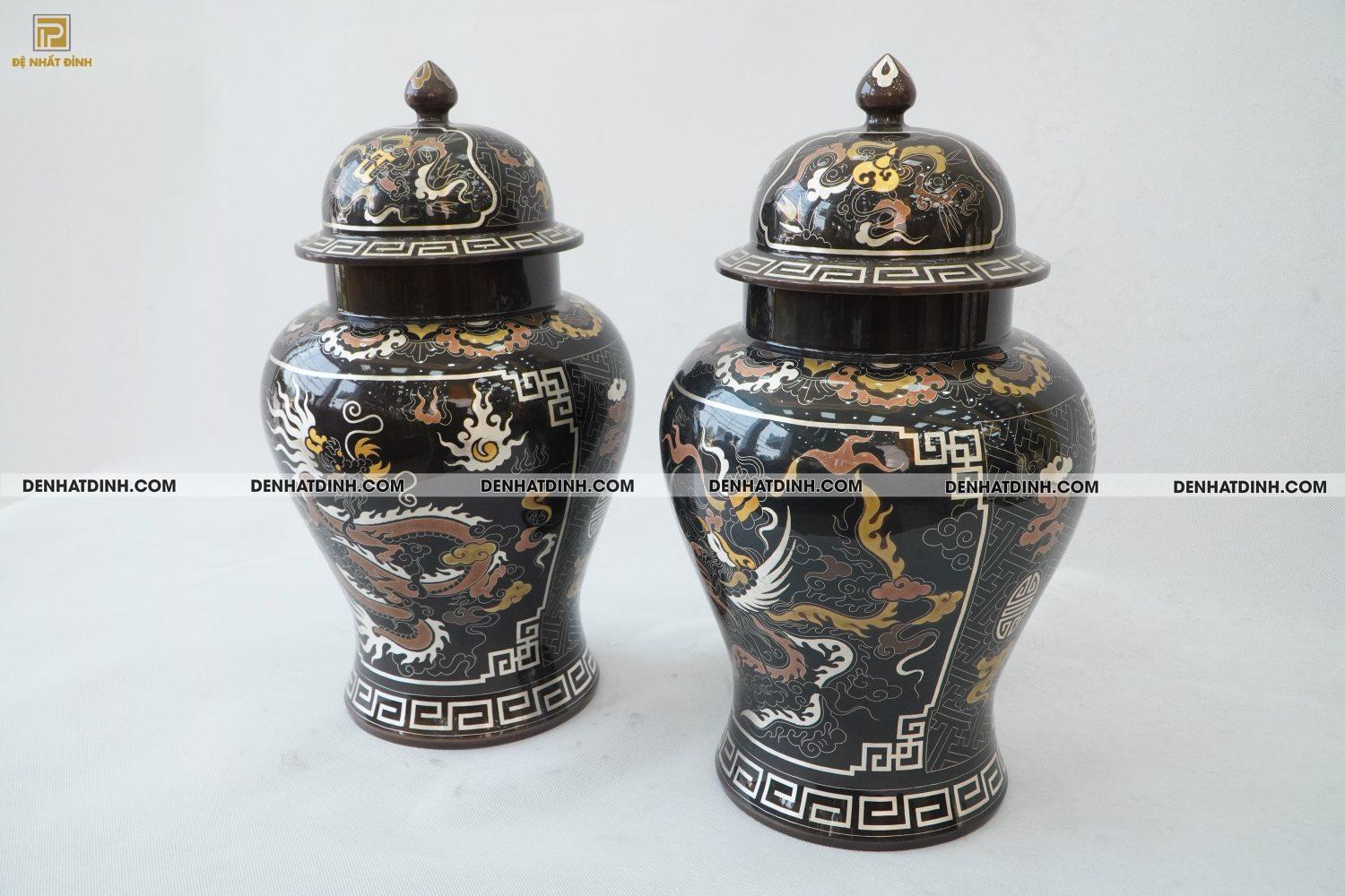 Chóe 38 bằng đồng đỏ khảm ngũ sắc - Ảnh 3