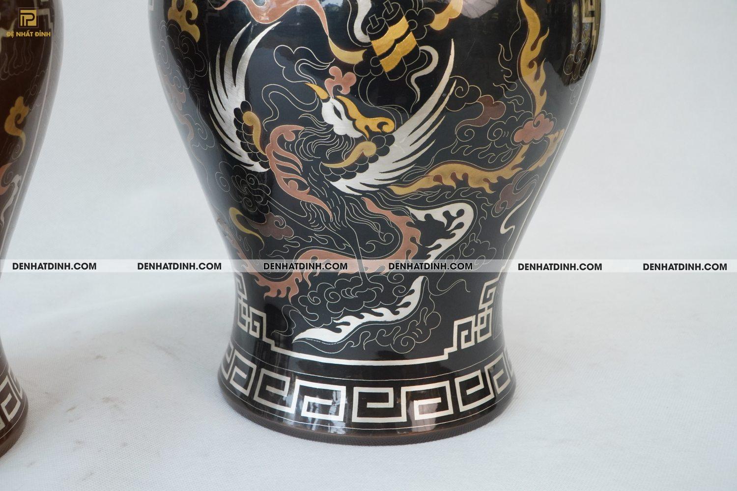 Chóe 38 bằng đồng đỏ khảm ngũ sắc - Ảnh 7