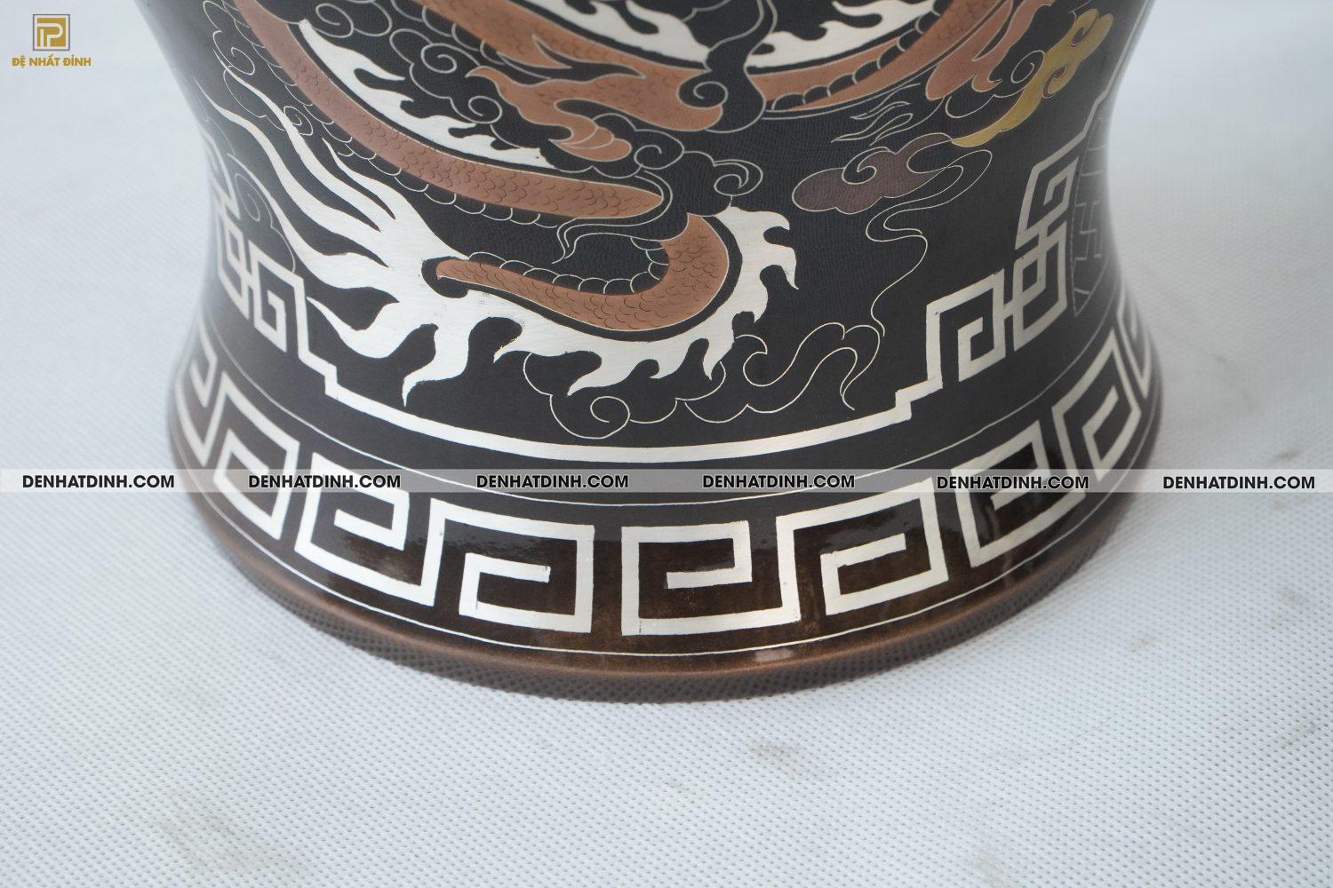 Chóe 38 bằng đồng đỏ khảm ngũ sắc - Ảnh 11