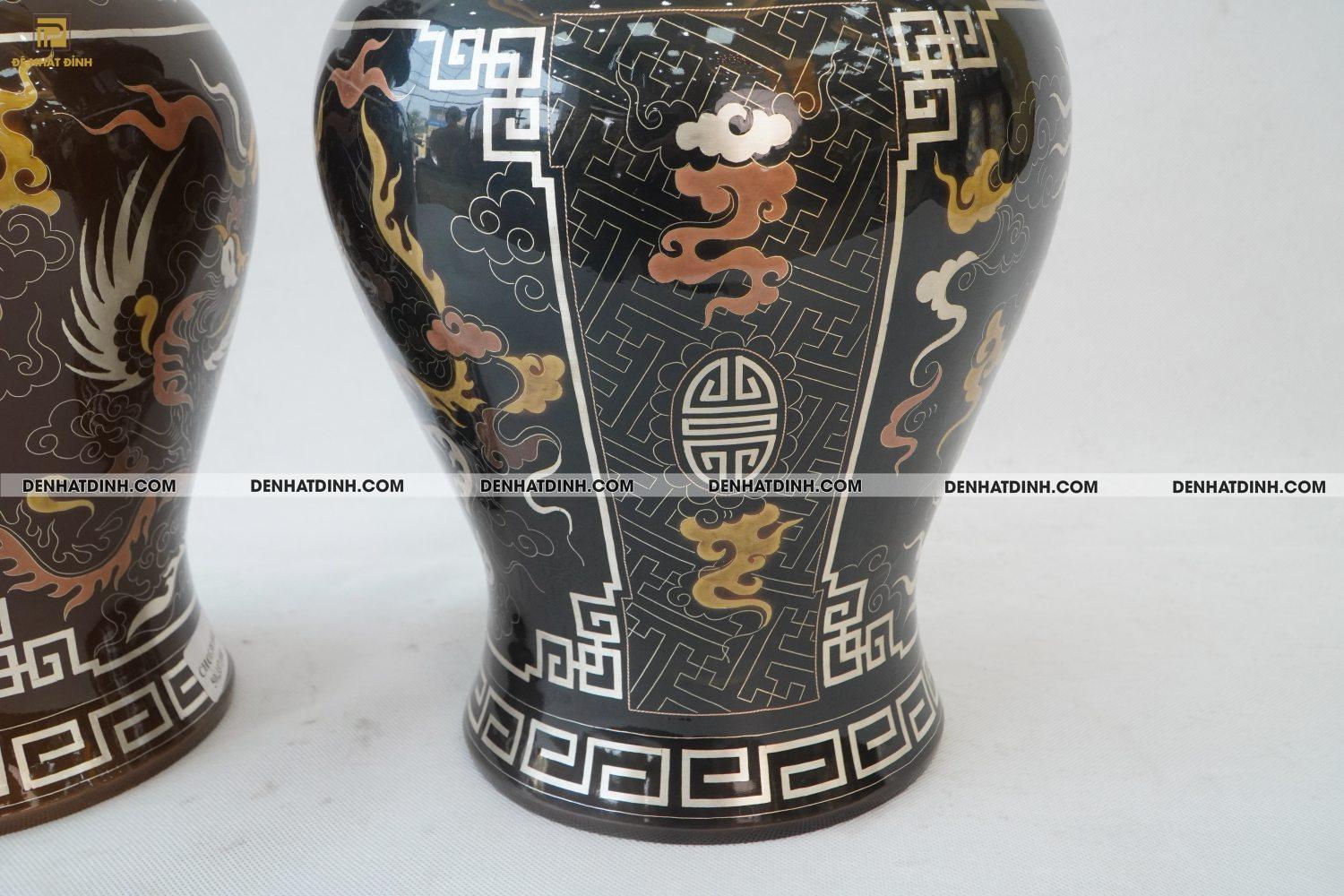 Chóe 38 bằng đồng đỏ khảm ngũ sắc - Ảnh 9