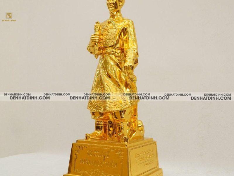 Tượng đồng Trần Hưng Đạo cao 40cm 50cm 70cm 90cm dát vàng
