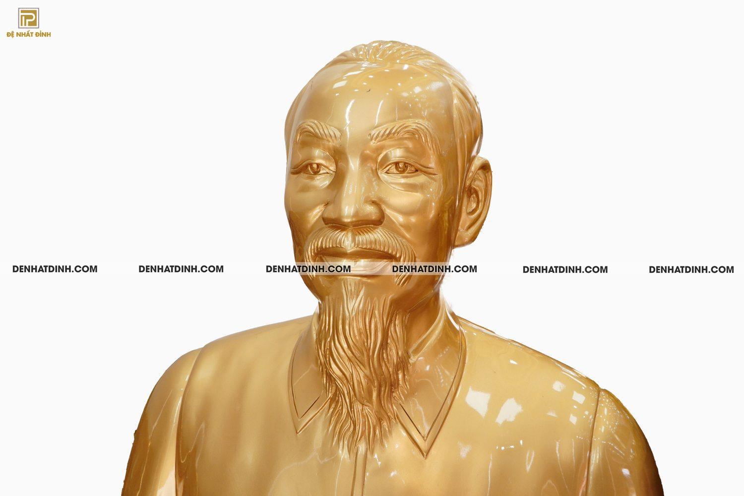 Tượng Bác Hồ bằng đồng 90cm 94kg - Ảnh 2