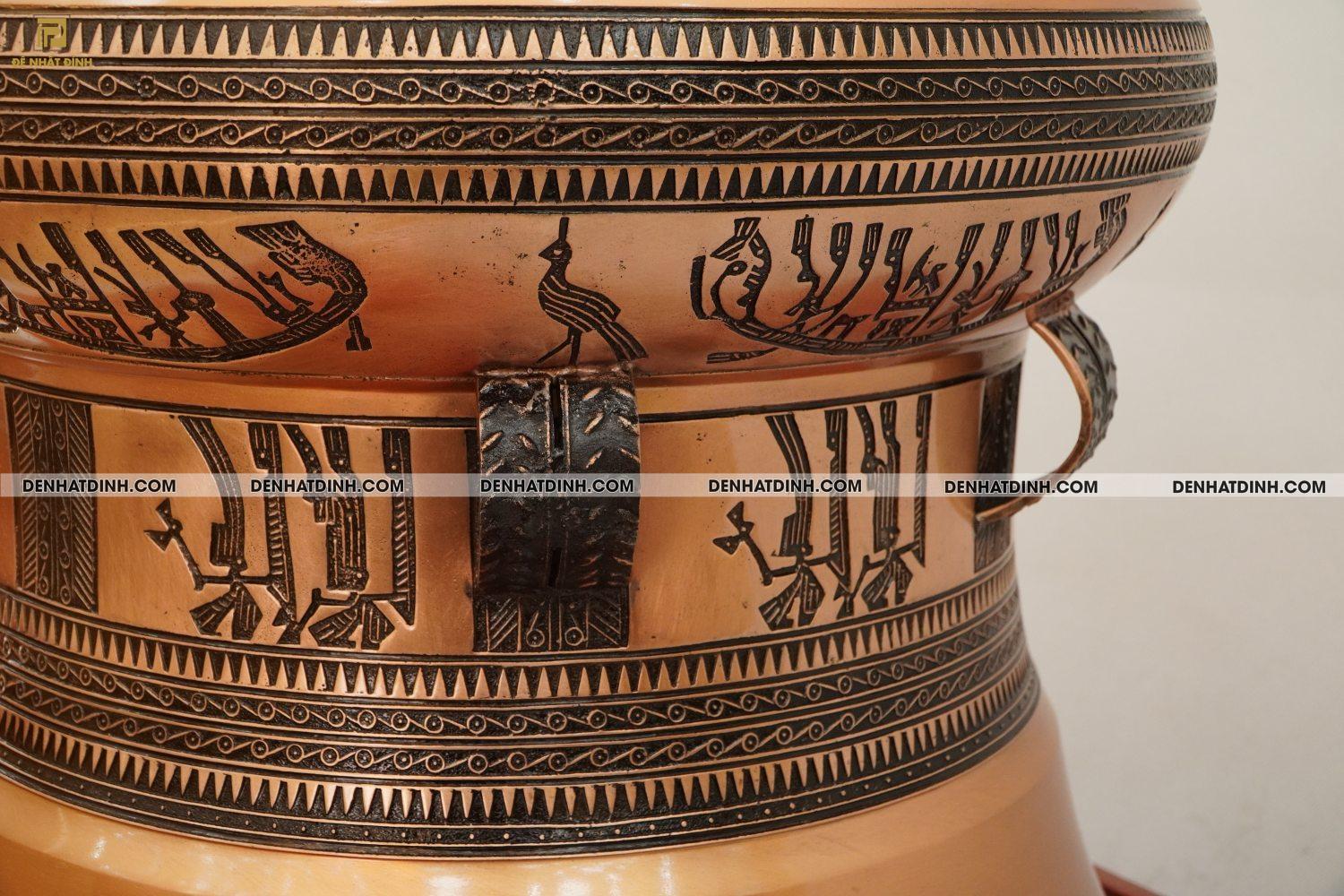 Trống đồng đỏ 40cm - Ảnh 5