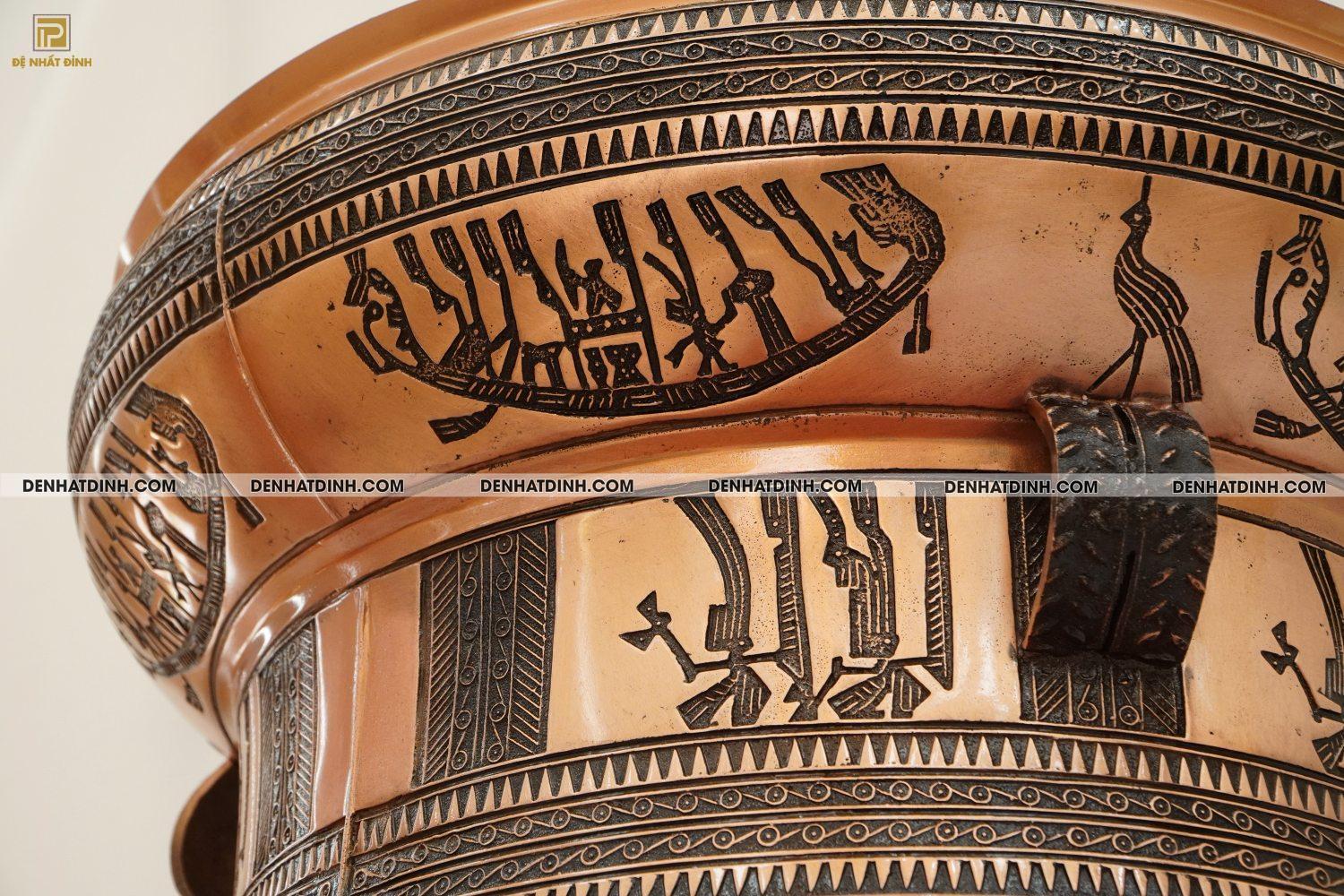 Trống đồng đỏ 40cm - Ảnh 6