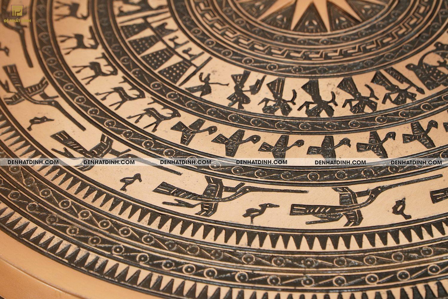 Trống đồng đỏ 40cm - Ảnh 3