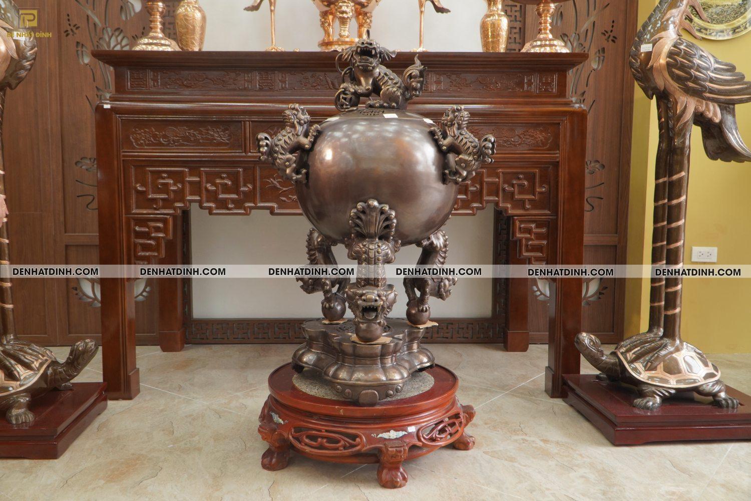 Đỉnh Thất lân vờn cầu 1m trơn - Ảnh 8