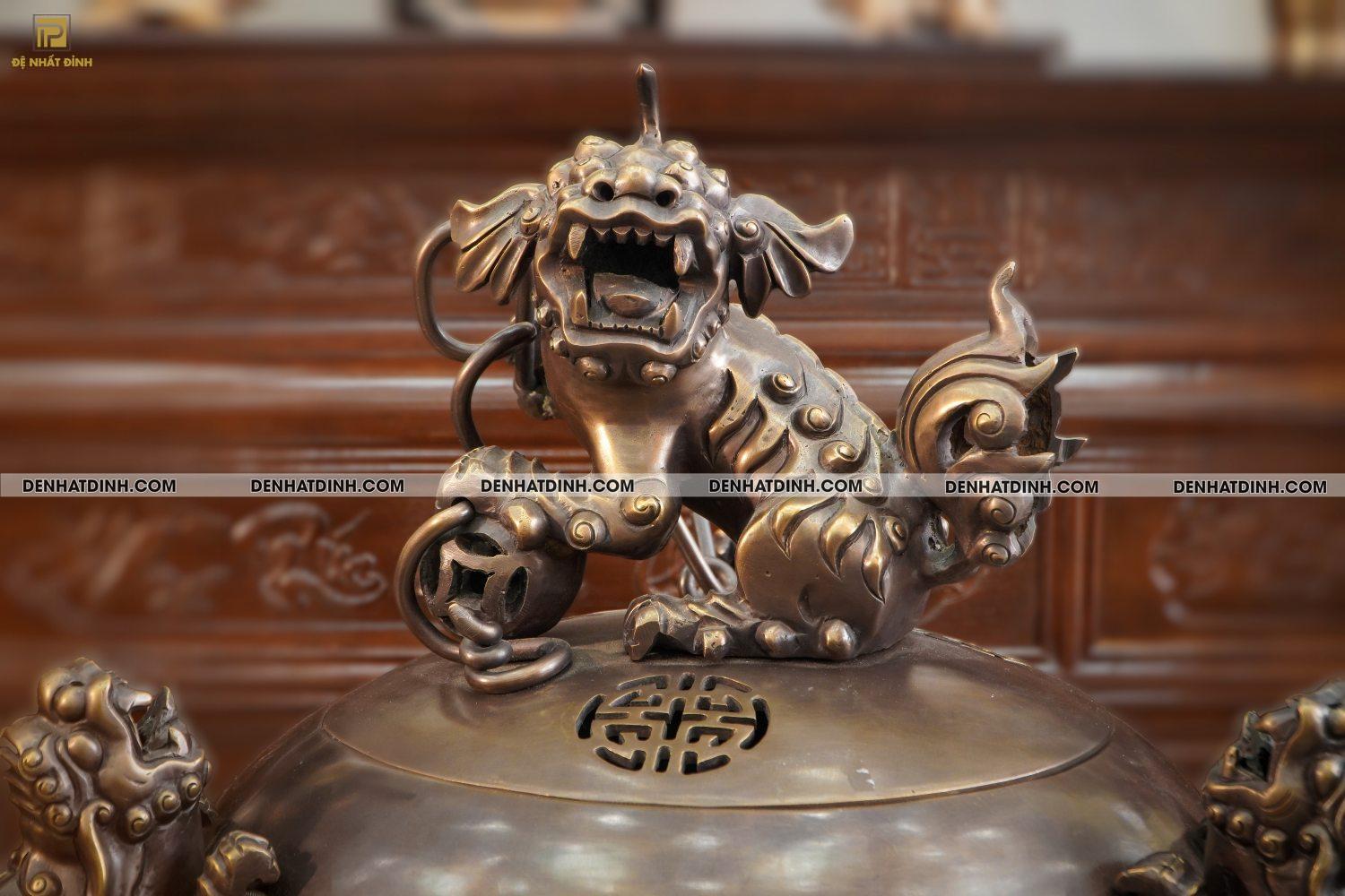 Đỉnh Thất lân vờn cầu 1m trơn - Ảnh 3