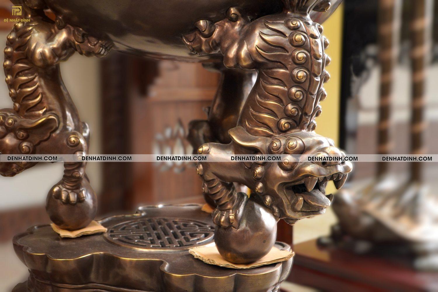 Đỉnh Thất lân vờn cầu 1m trơn - Ảnh 6