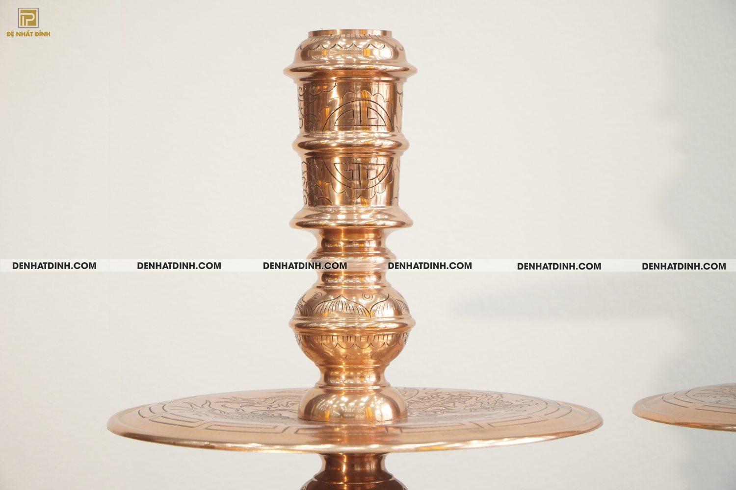 Nến đồng đỏ 60 cao cấp - Ảnh 3