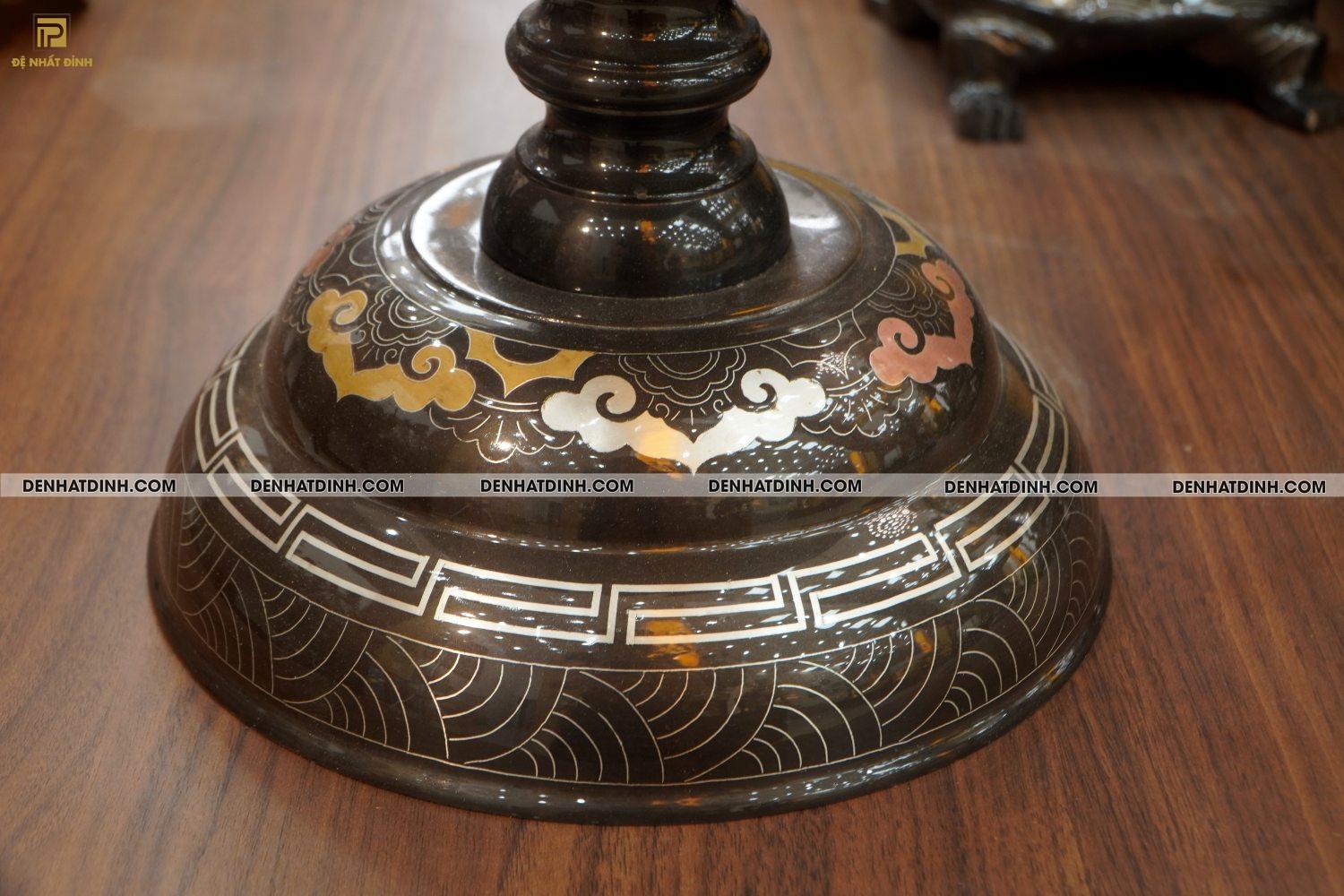 Bộ đỉnh đồng Ngũ sự song long 75 đồng đỏ khảm ngũ sắc - Ảnh 11