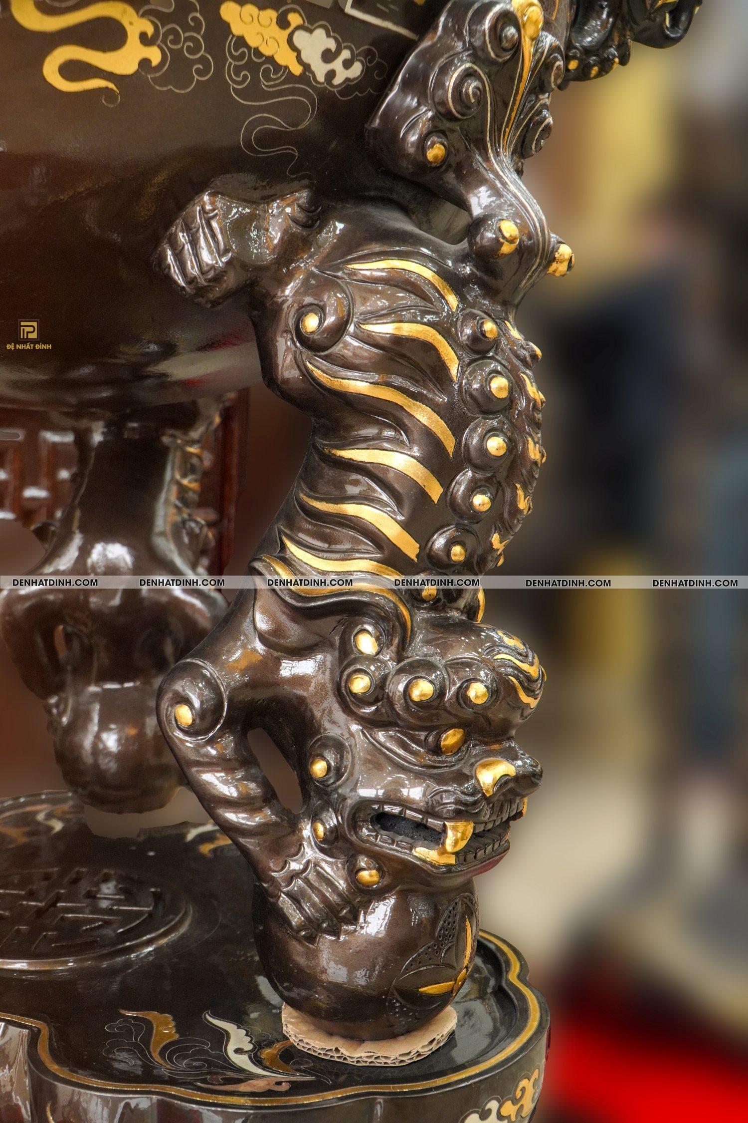 Thất lân đồng đỏ khảm tam khí 1m35 - Ảnh 7