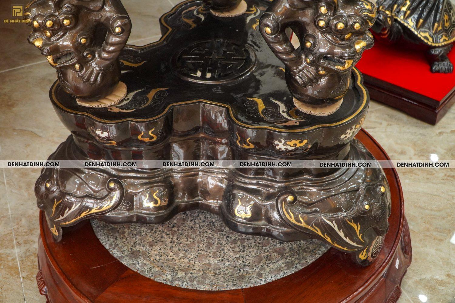 Thất lân đồng đỏ khảm tam khí 1m35 - Ảnh 8