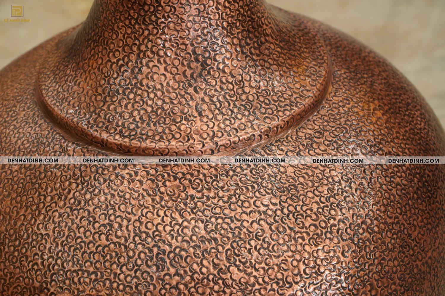 Lọ củ tỏi đồng đỏ phong thủy 70 - Ảnh 4