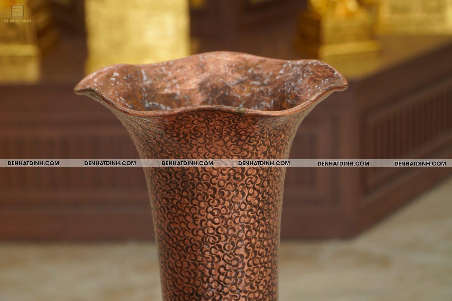 Lọ củ tỏi đồng đỏ phong thủy 70 - Ảnh 2