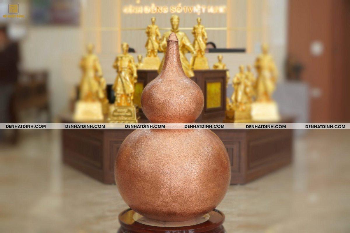Hồ lô đồng đỏ phong thủy cao 90cm