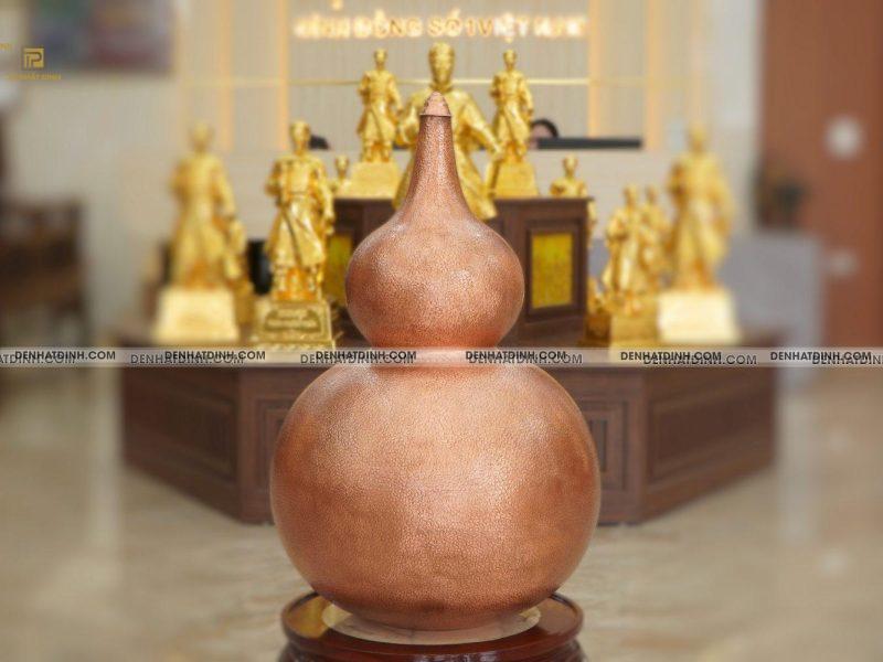 Hồ lô đồng đỏ phong thủy cao 90cm
