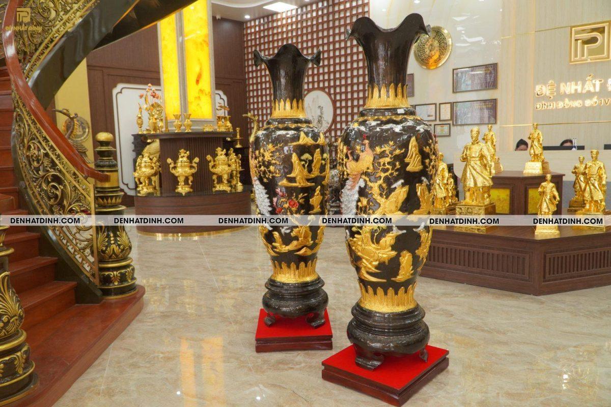 Đôi lục bình vinh hoa phú quý đồng đỏ 1m76 - Ảnh 9