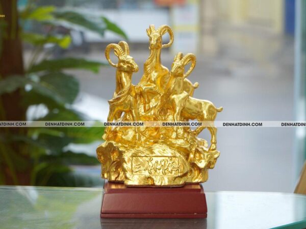 Tam Dương Khai Thái bằng đồng dát vàng 24K