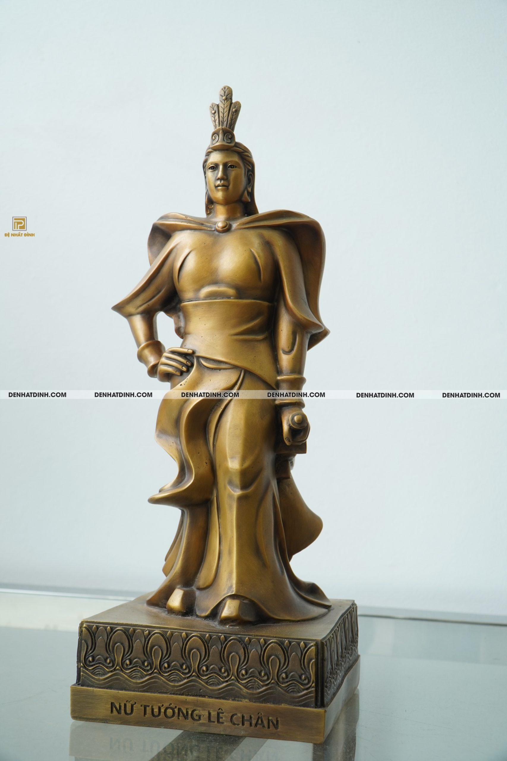 Tượng nữ tướng Lê Chân bằng đồng - Ảnh 3