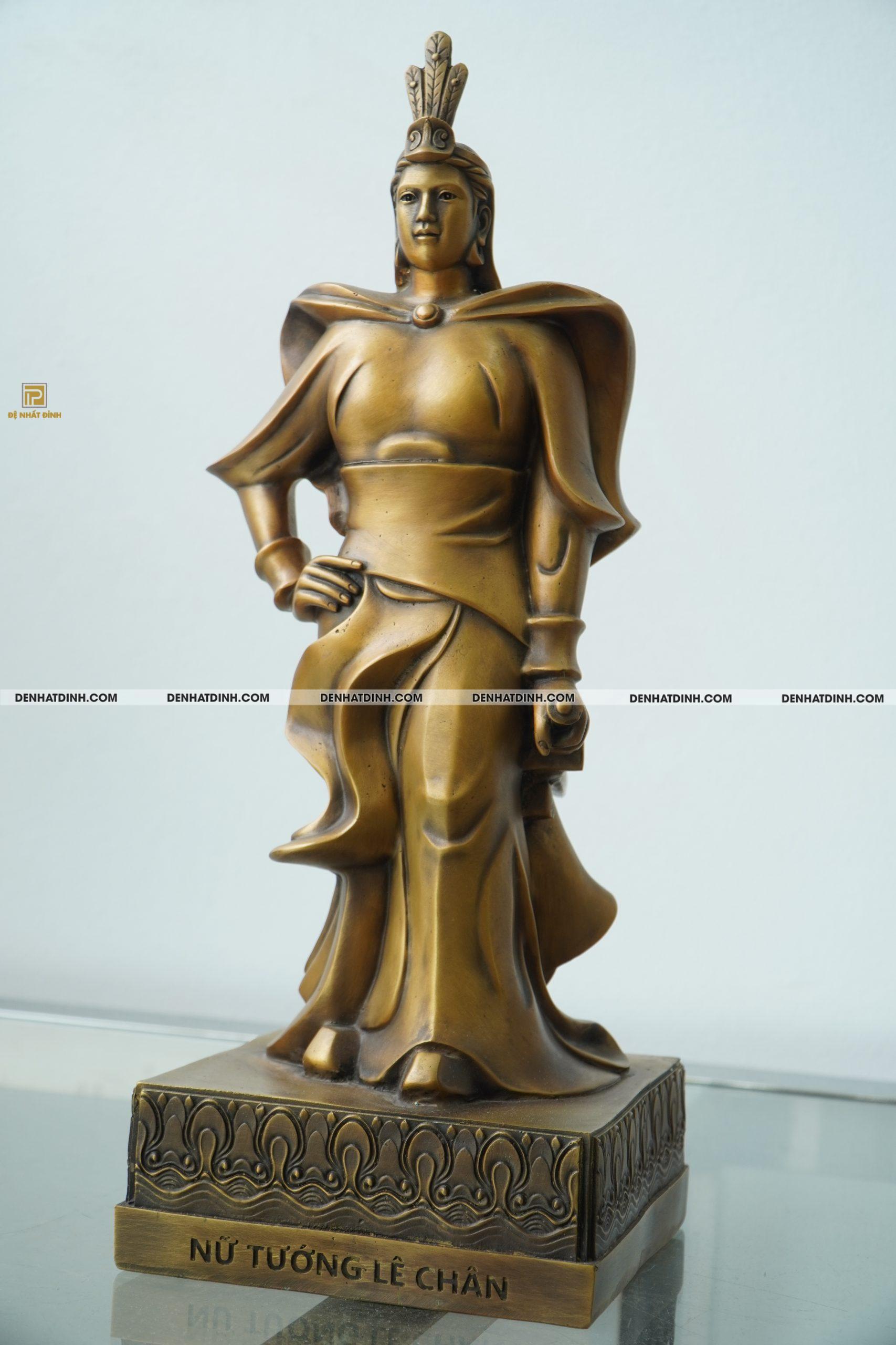 Tượng nữ tướng Lê Chân bằng đồng - Ảnh 4