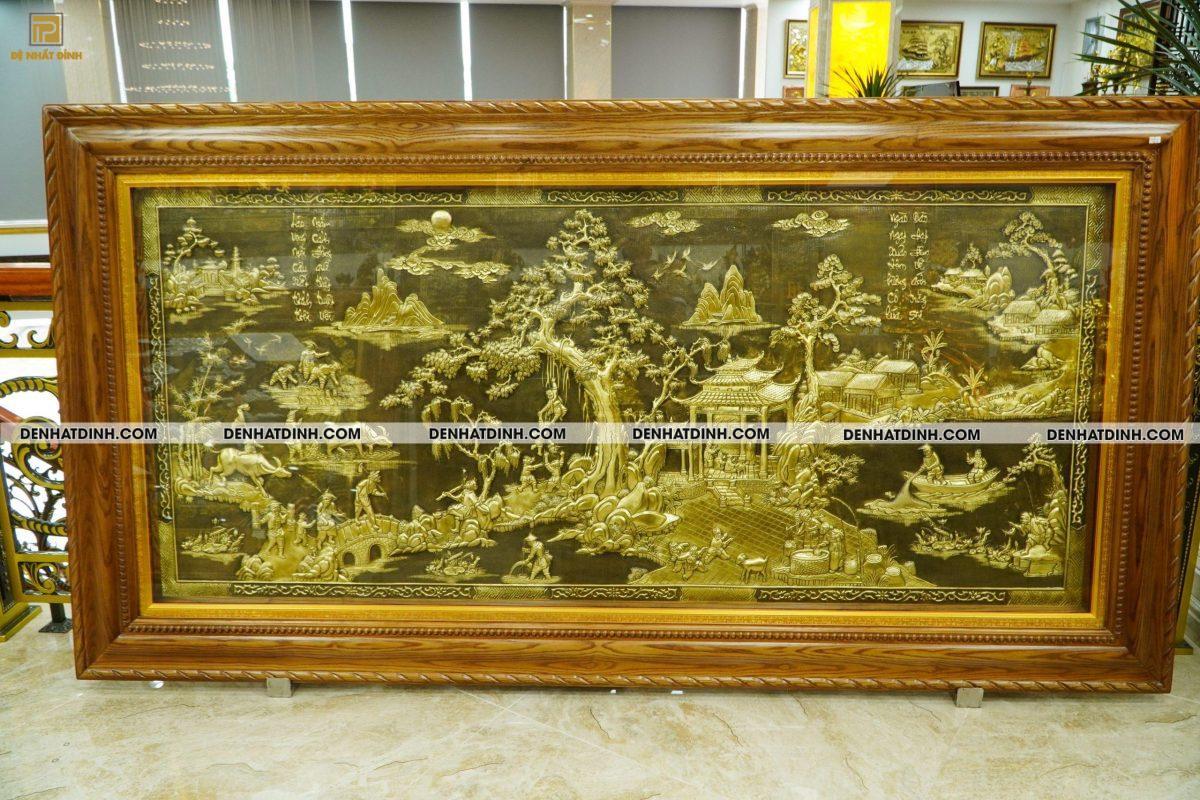 Tranh đồng quê 1m2x2m3 màu giả cổ - Hàng Kỹ - Ảnh 2