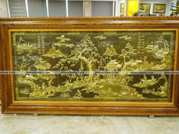 Alternative view of Tranh đồng quê 1m2x2m3 màu giả cổ - Hàng Kỹ