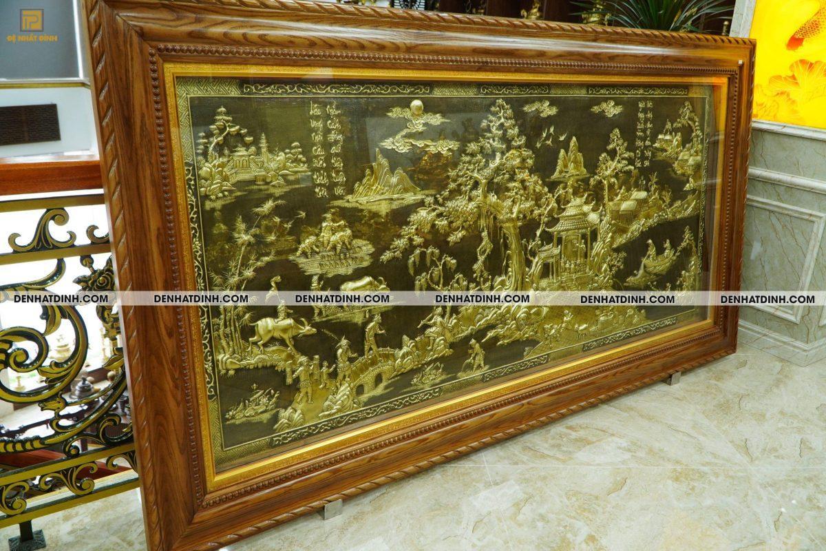 Tranh đồng quê 1m2x2m3 màu giả cổ - Hàng Kỹ - Ảnh 7