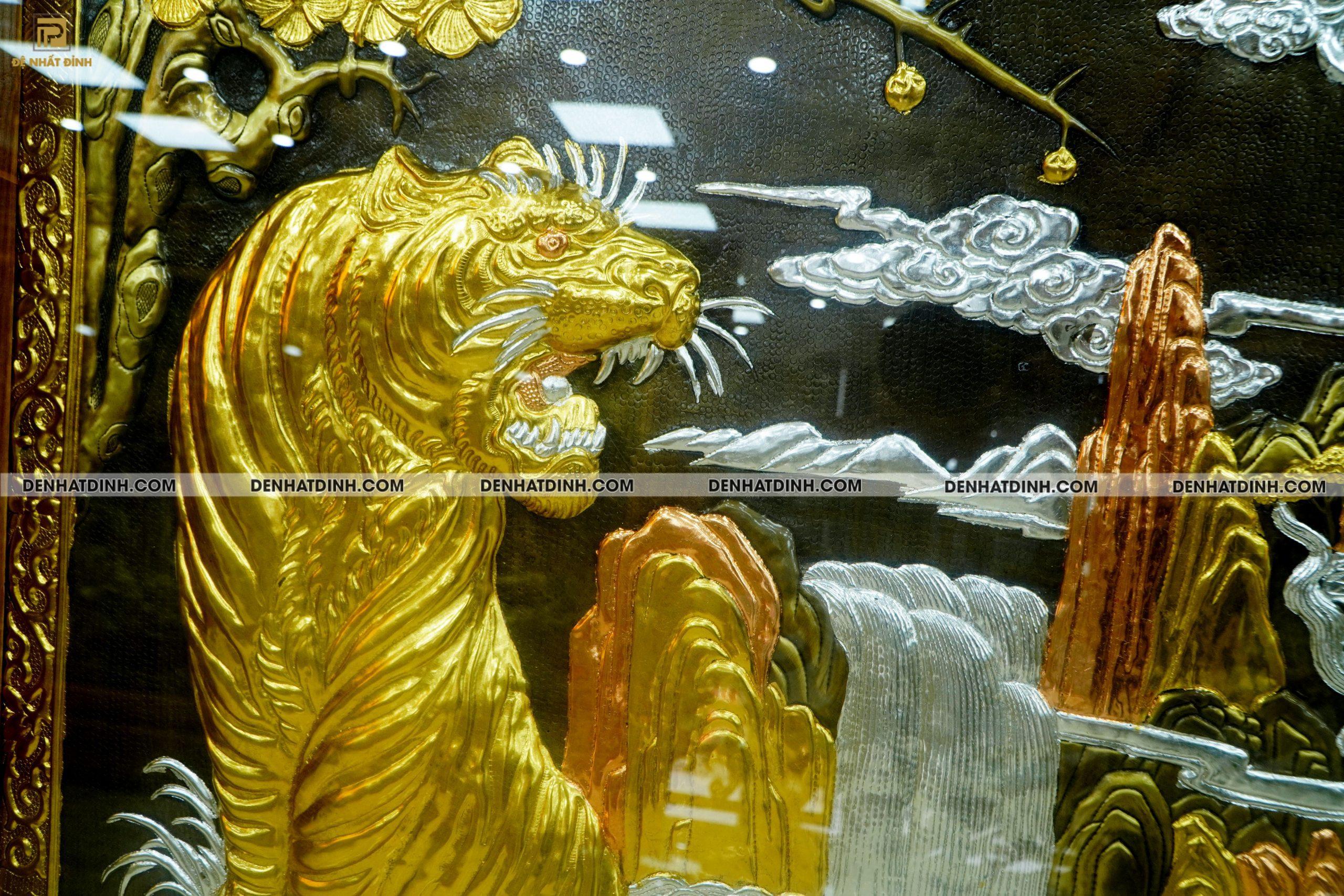 Tranh anh hùng tương ngộ khảm tam khí - hàng làm riêng - Ảnh 5