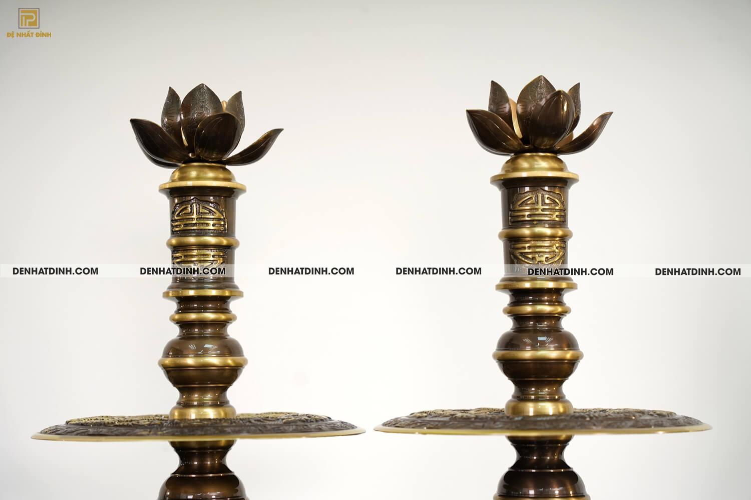 Bộ Ngũ Sự Họa Tiết Song Long Chầu Nguyệt & Nắp Cuốn Thư Cao 57cm - 65cm - Ảnh 16