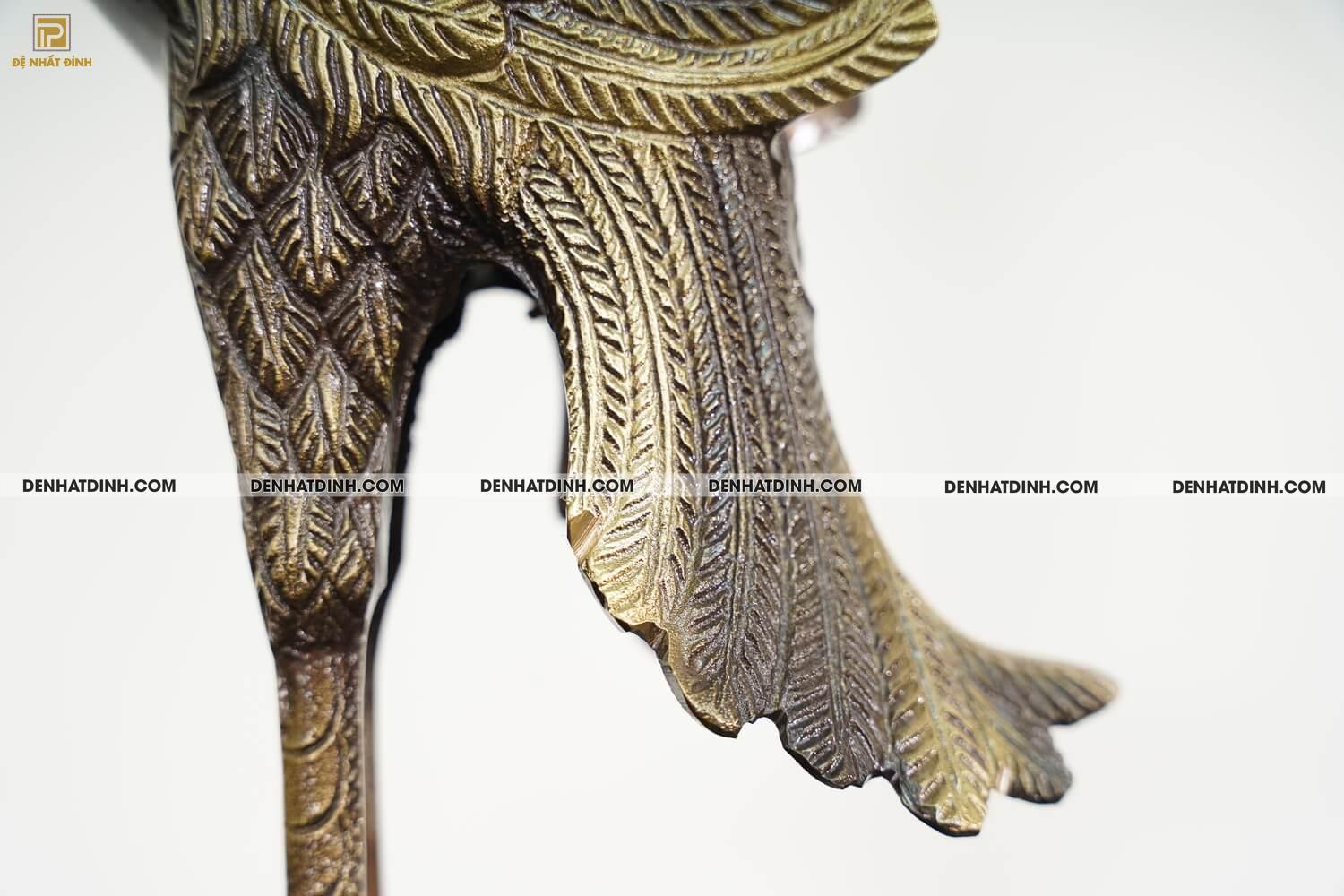 Bộ Ngũ Sự Họa Tiết Song Long Chầu Nguyệt & Nắp Cuốn Thư Cao 57cm - 65cm - Ảnh 15