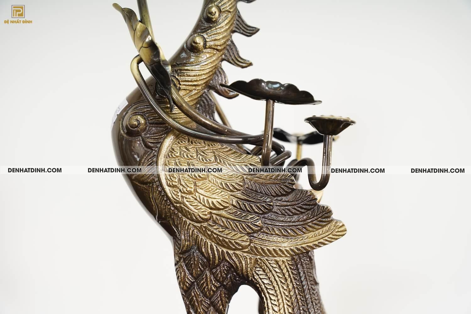 Bộ Đỉnh Đồng Ngũ Sự Họa Tiết Hoa Sòi Màu Công Nghệ - Ảnh 22