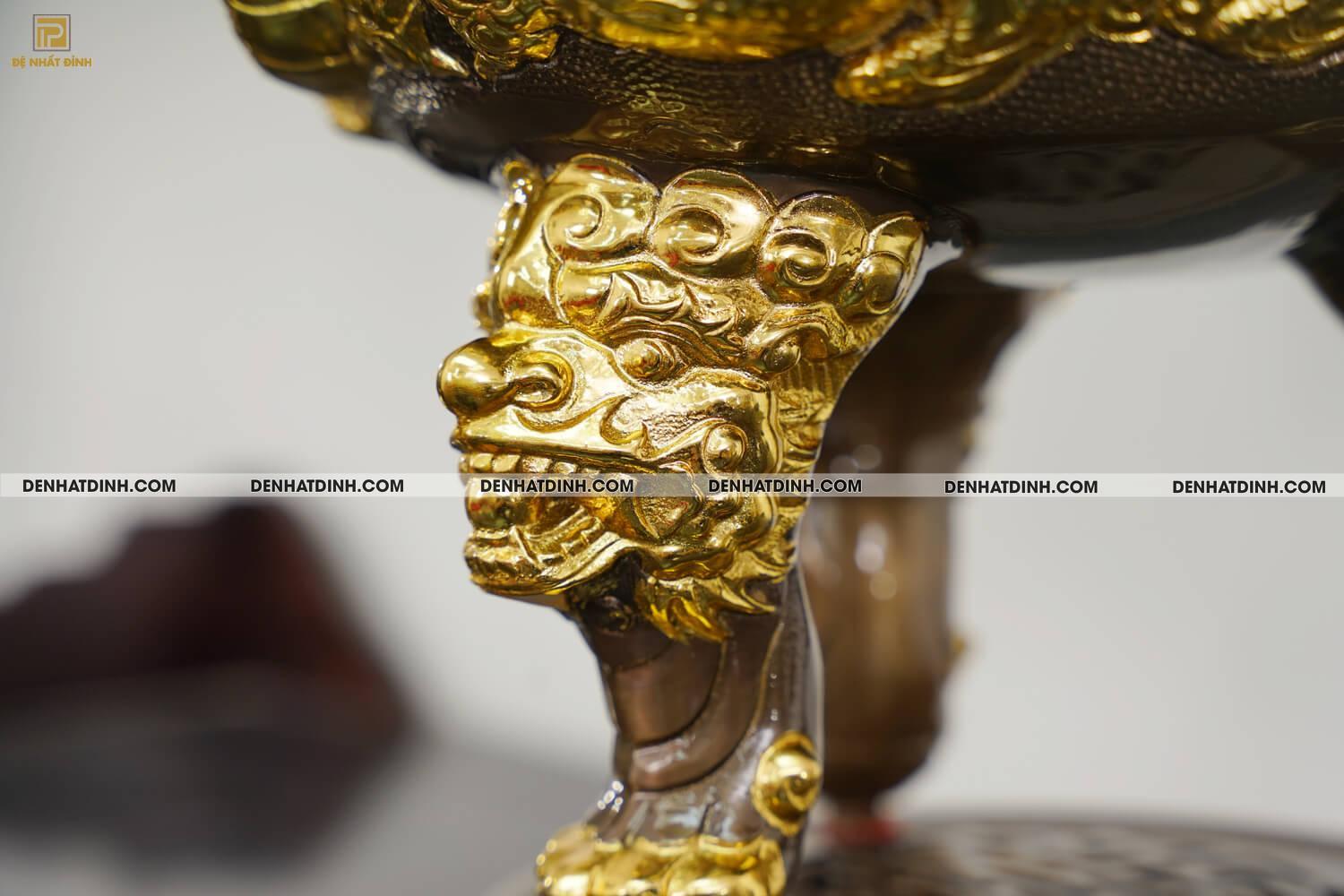 Bộ ngũ sự song long 65 mẫu 3 dát vàng điểm - Ảnh 17