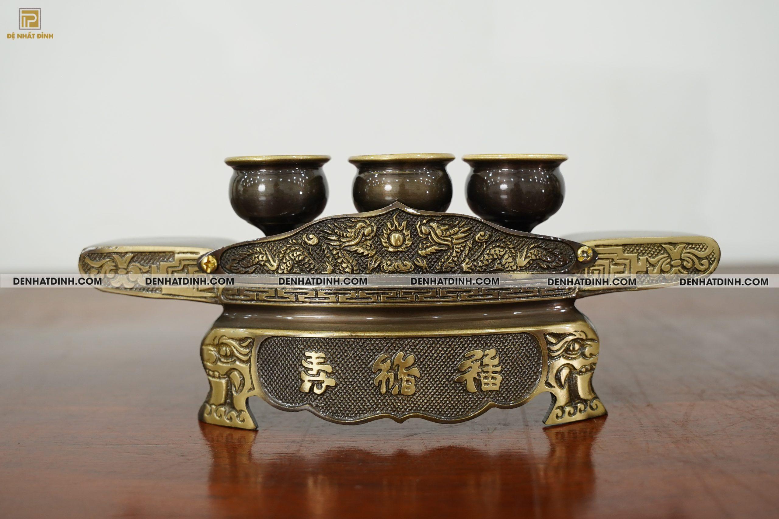 Khay chén 3 thờ hun cổ - CN - Ảnh 4