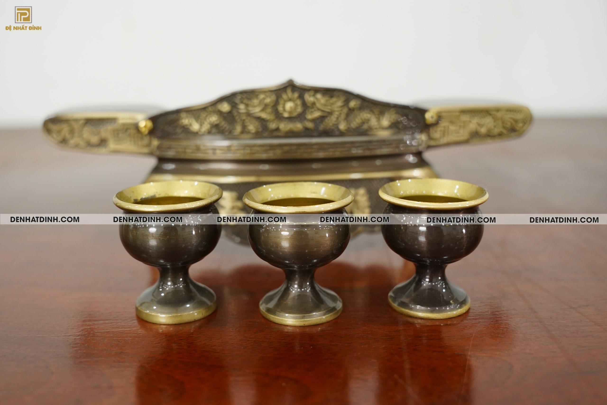 Khay chén 3 thờ hun cổ - CN - Ảnh 5