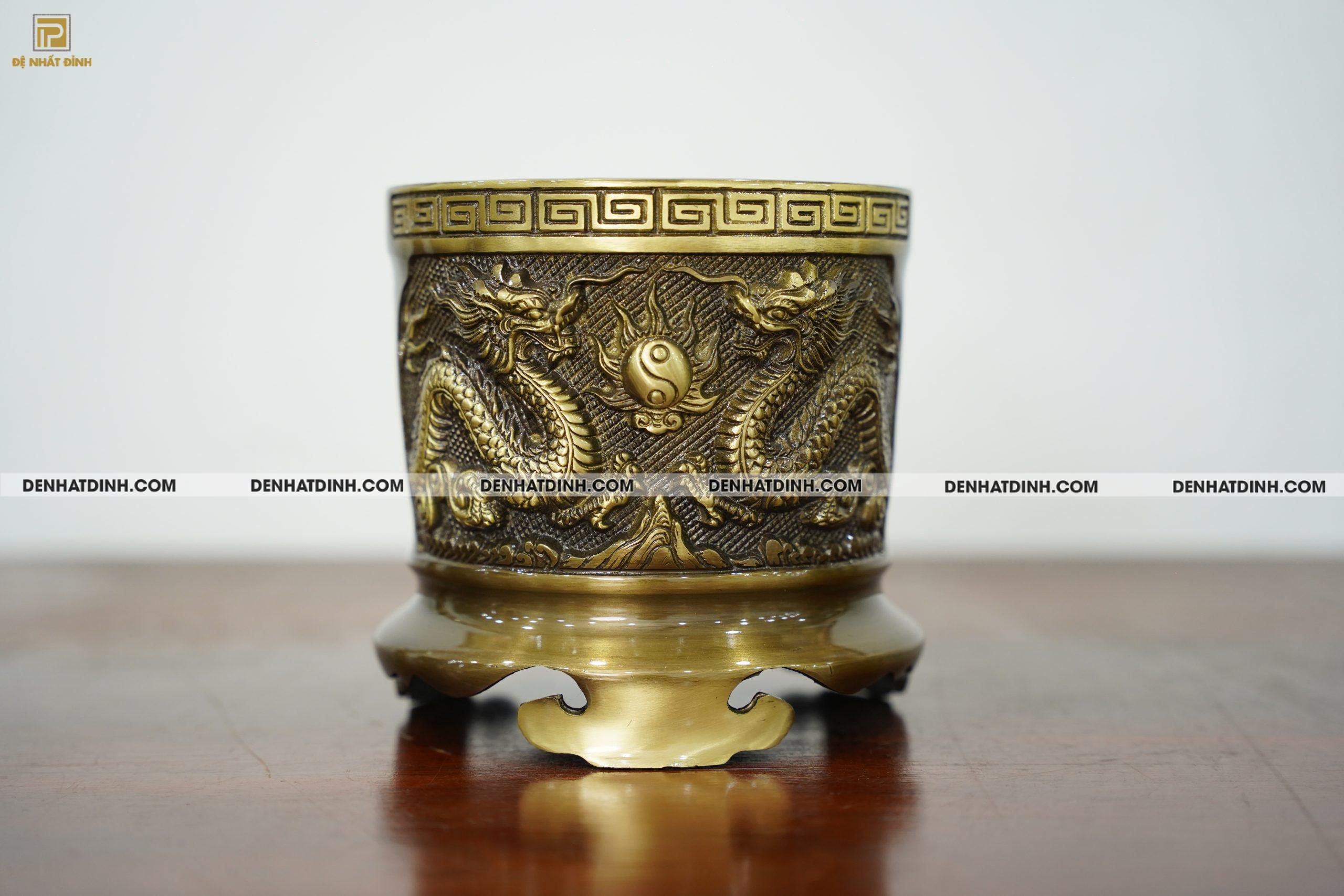 Bát hương bằng đồng 14 hun cổ CN - Ảnh 3