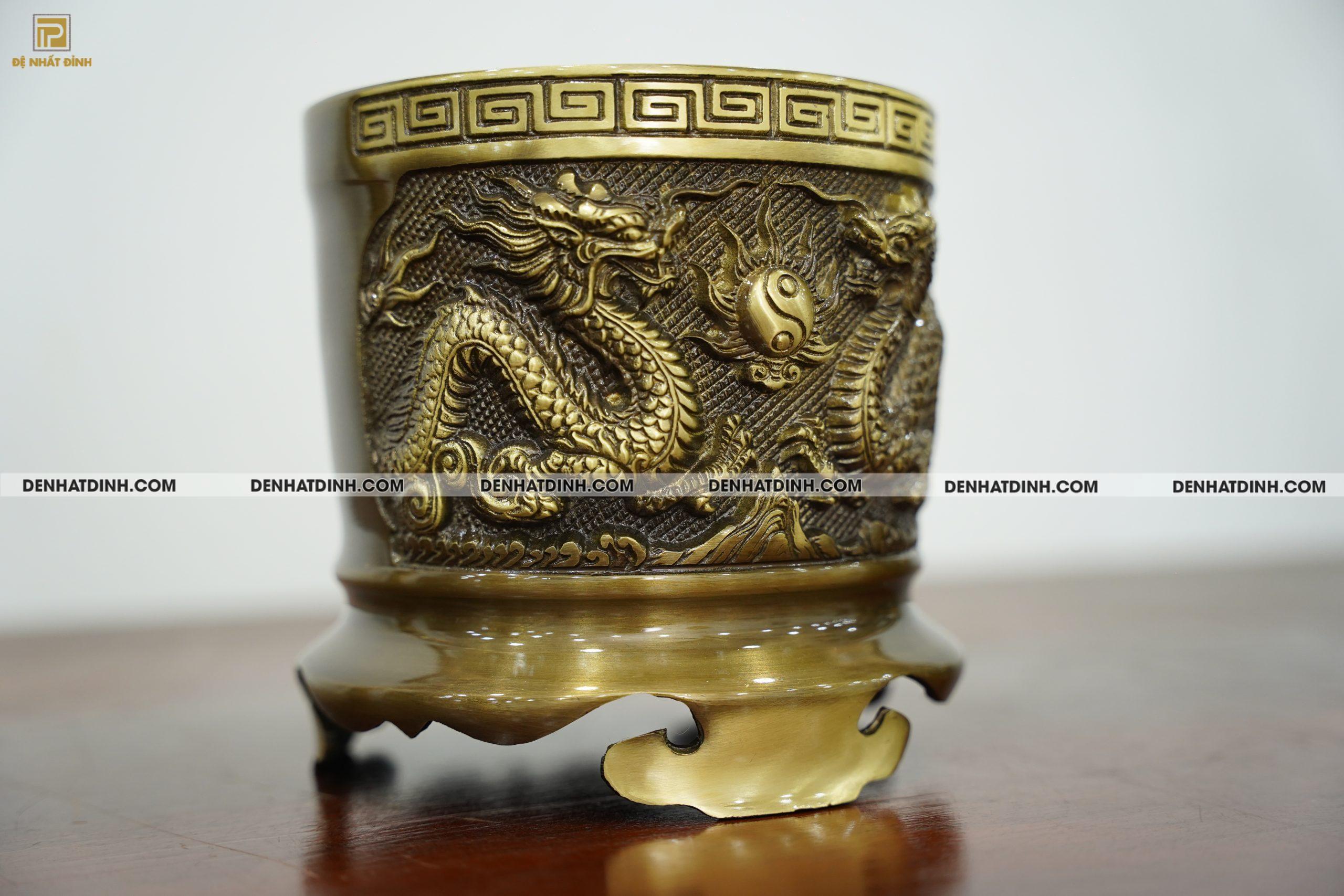Bát hương bằng đồng 14 hun cổ CN - Ảnh 6